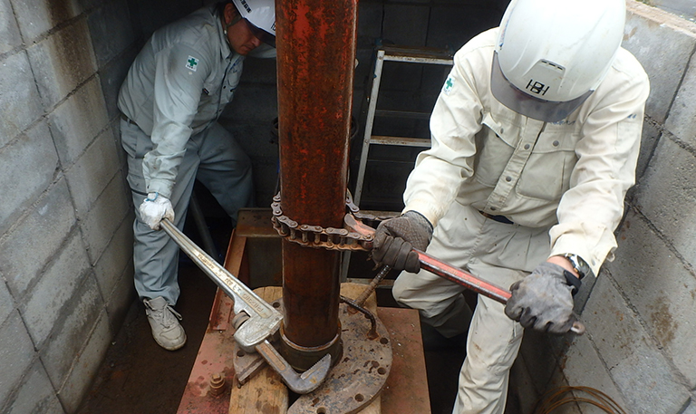 株式会社ハギ・ボー hagibor ハギ・ボー 温泉・地下水開発工事 各種ポンプ他設備工事